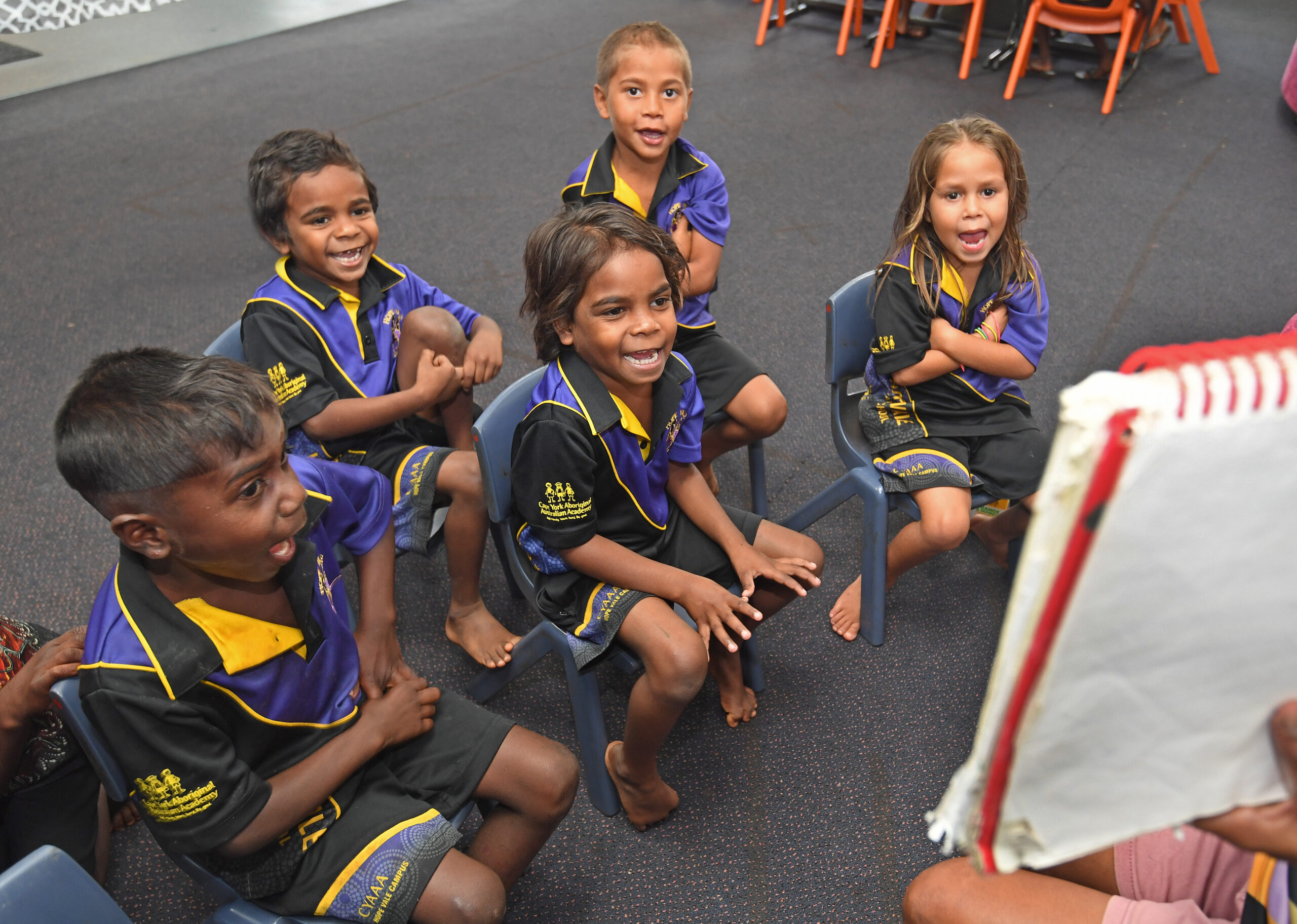 Darius, Tremaine, Leslie, Lutana and Shania have fun engaging in lessons Darius, Tremaine, Leslie, Lutana and Shania have fun engaging in lessons